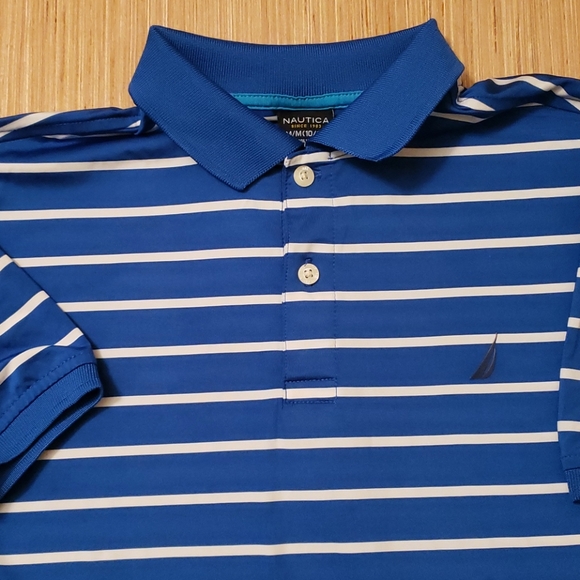 Nautica blue and white stripped shirt - Picture 3 of 3
